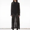 Transparentes Maxi-Kleid
