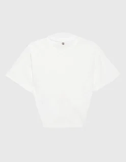 T-Shirt mit goldfarbenem Ring Detail