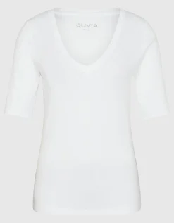 T-Shirt mit V-Ausschnitt