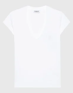 T-Shirt mit V-Ausschnitt