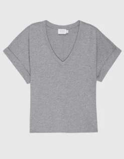 T-Shirt mit V-Ausschnitt