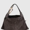 Veloursleder Hobo-Tasche Trampoline Small