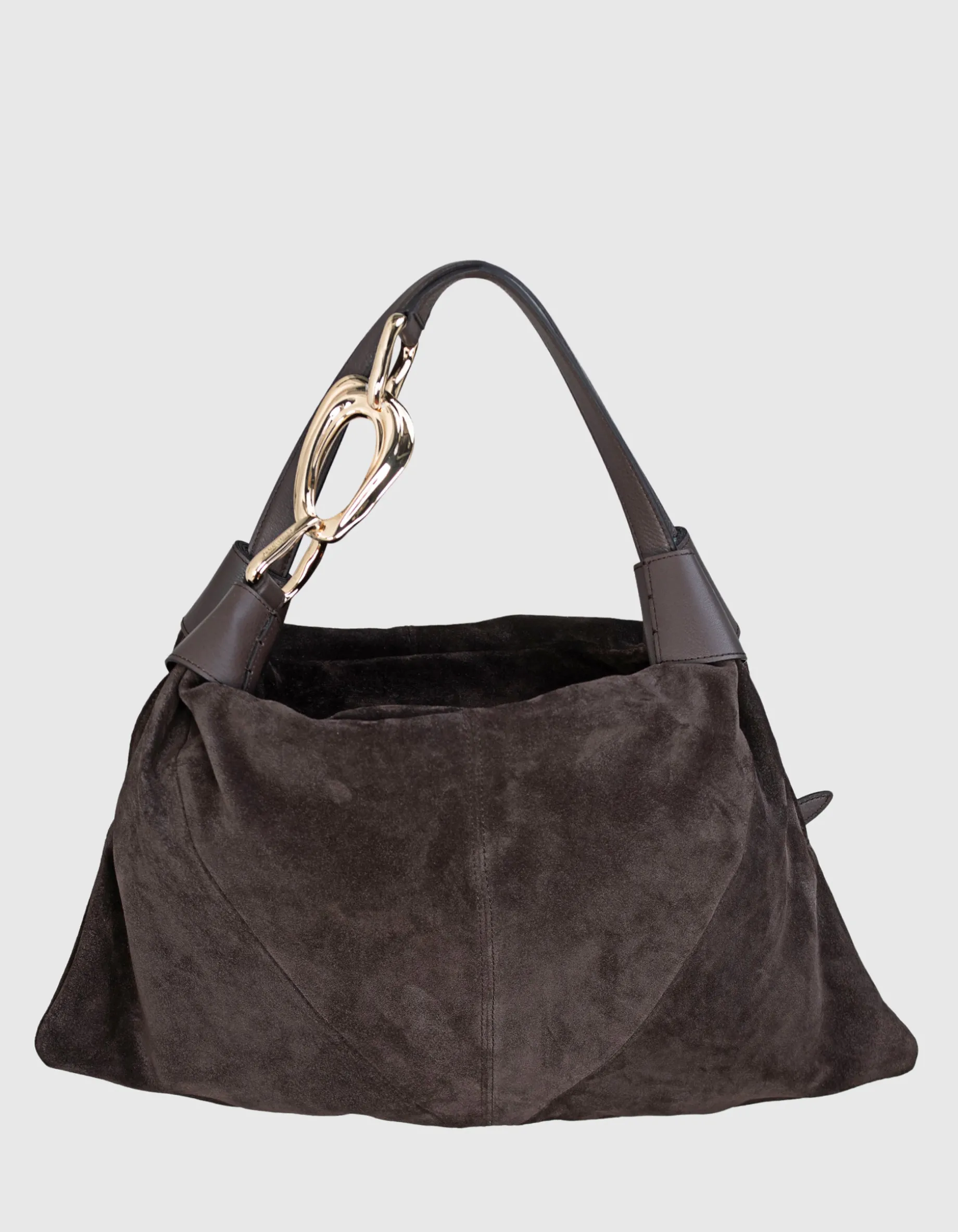 Veloursleder Hobo-Tasche Trampoline Small