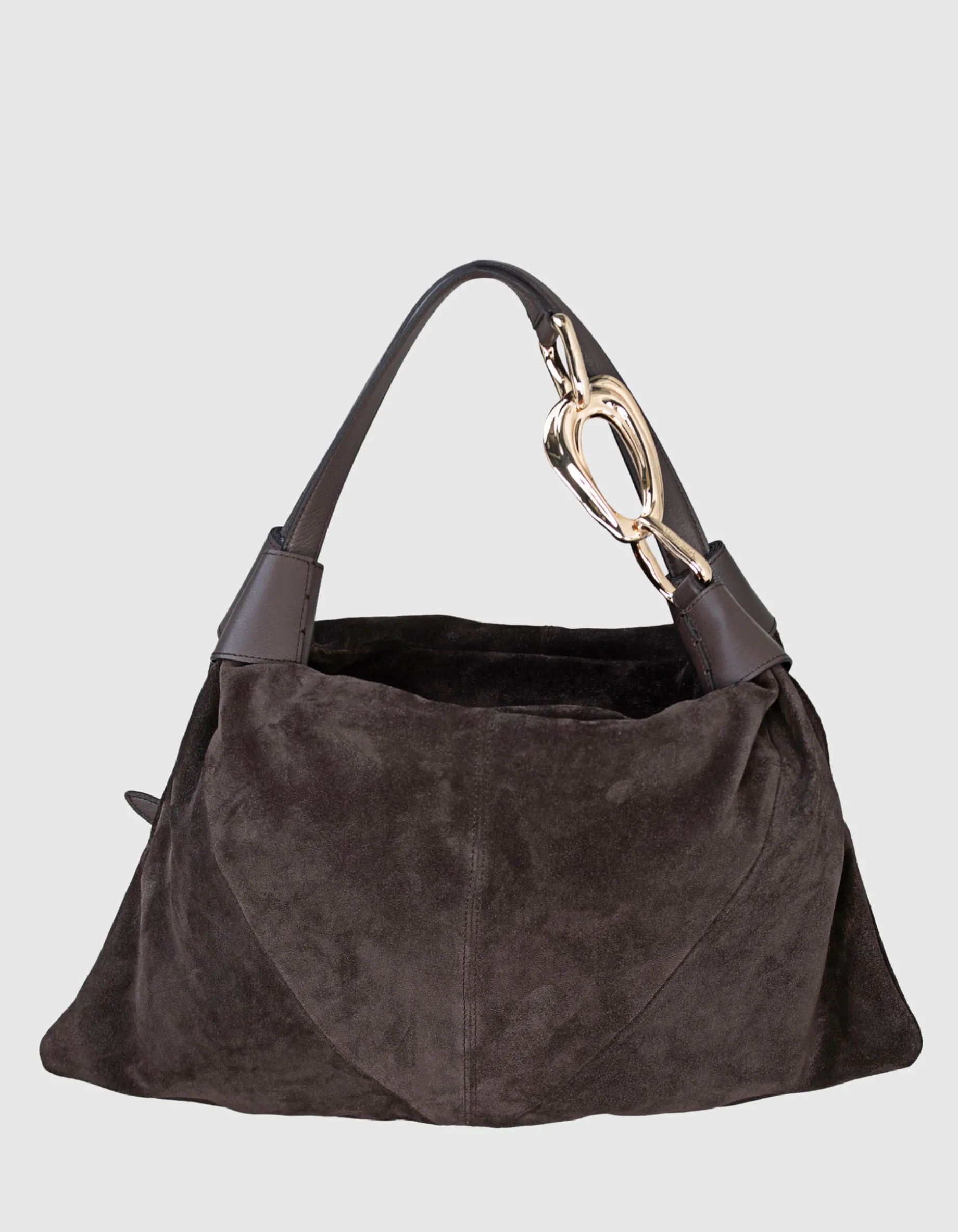 Veloursleder Hobo-Tasche Trampoline Small