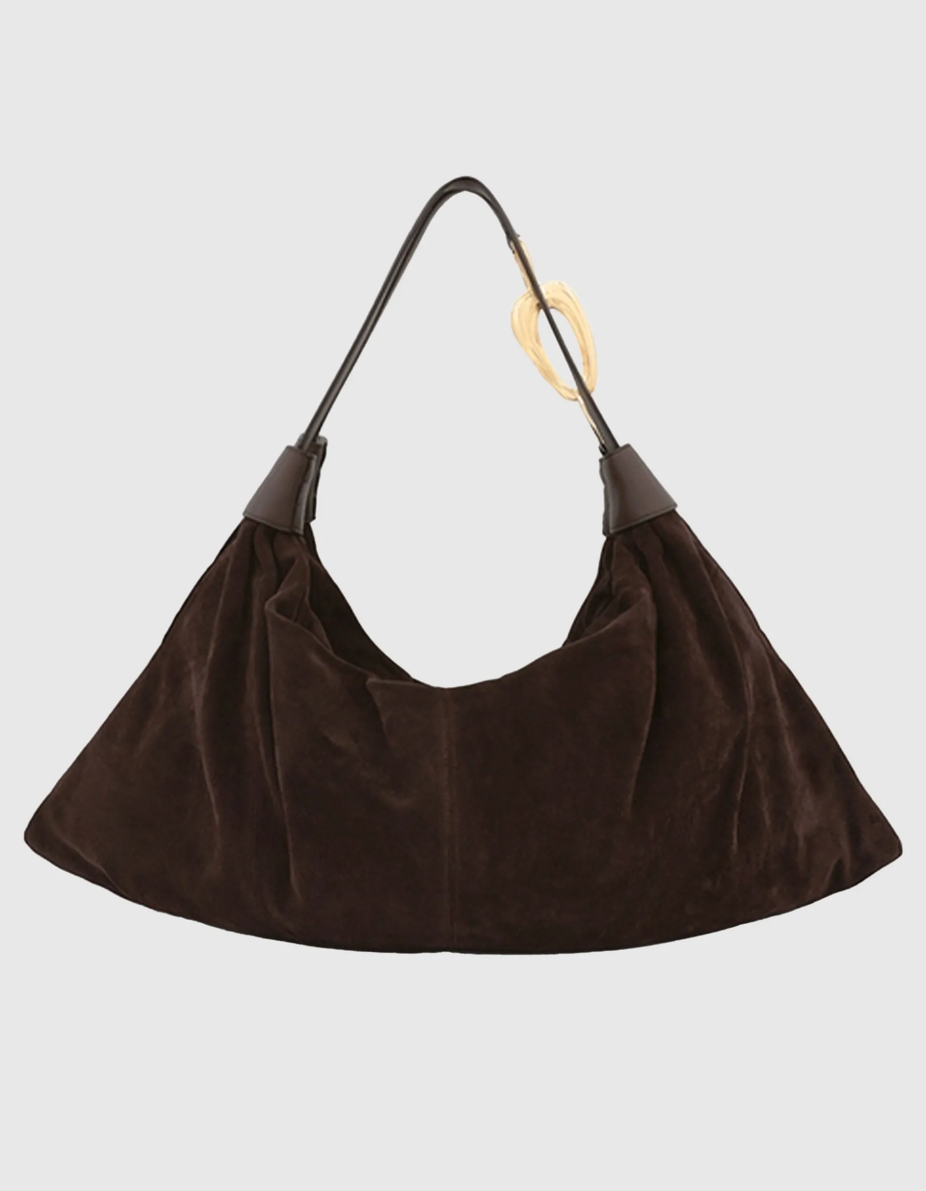 Veloursleder Hobo-Tasche Trampoline