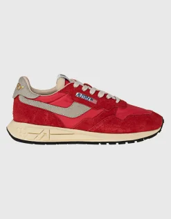 Veloursleder-Nylon-Sneaker
