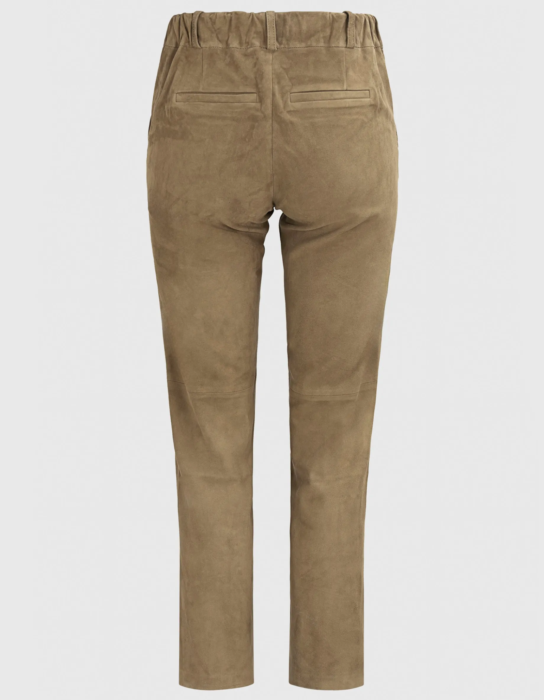 Veloursleder-Straight-Leg Hose Jen