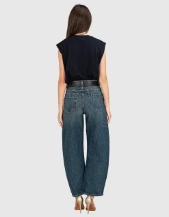 Washed-Out Barell-Leg Jeans Otis Simon