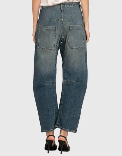 Washed-Out Barrel-Jeans Shon
