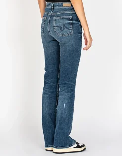 Washed-Out Bootcut Jeans