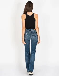 Washed-Out Bootcut Jeans