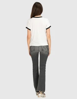 Washed-Out Bootcut Jeans