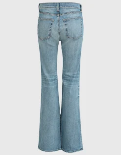 Washed-Out Flare-Leg Jeans Celia