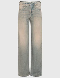 Washed-Out Jeans mit Farbverlauf