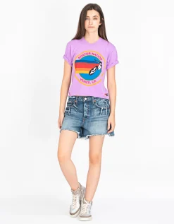 Washed-Out Jeans Shorts