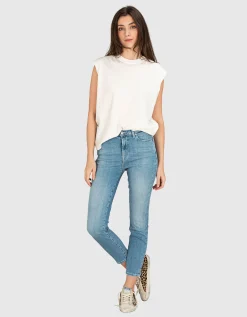Washed-Out Skinny Jeans Bloom