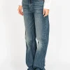 Washed-Out Straight-Leg Jeans Mitchell