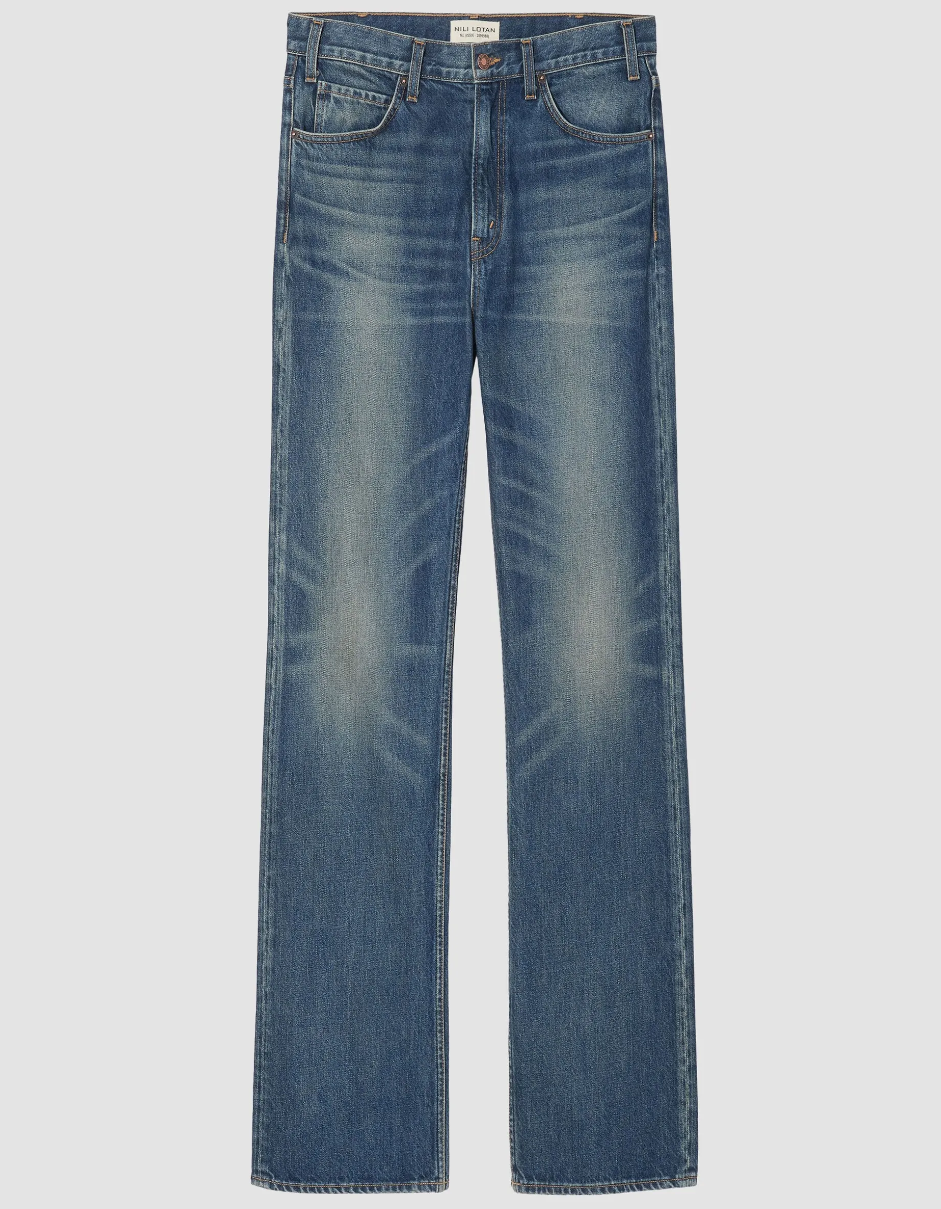 Washed-Out Straight-Leg Jeans Mitchell