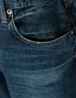 Washed-Out Wide-Leg Jeans