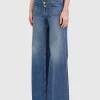 Washed-Out Wide-Leg Jeans Gwynne