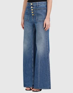 Washed-Out Wide-Leg Jeans Gwynne