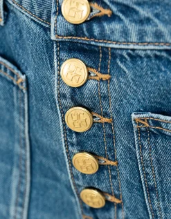 Washed-Out Wide-Leg Jeans Gwynne