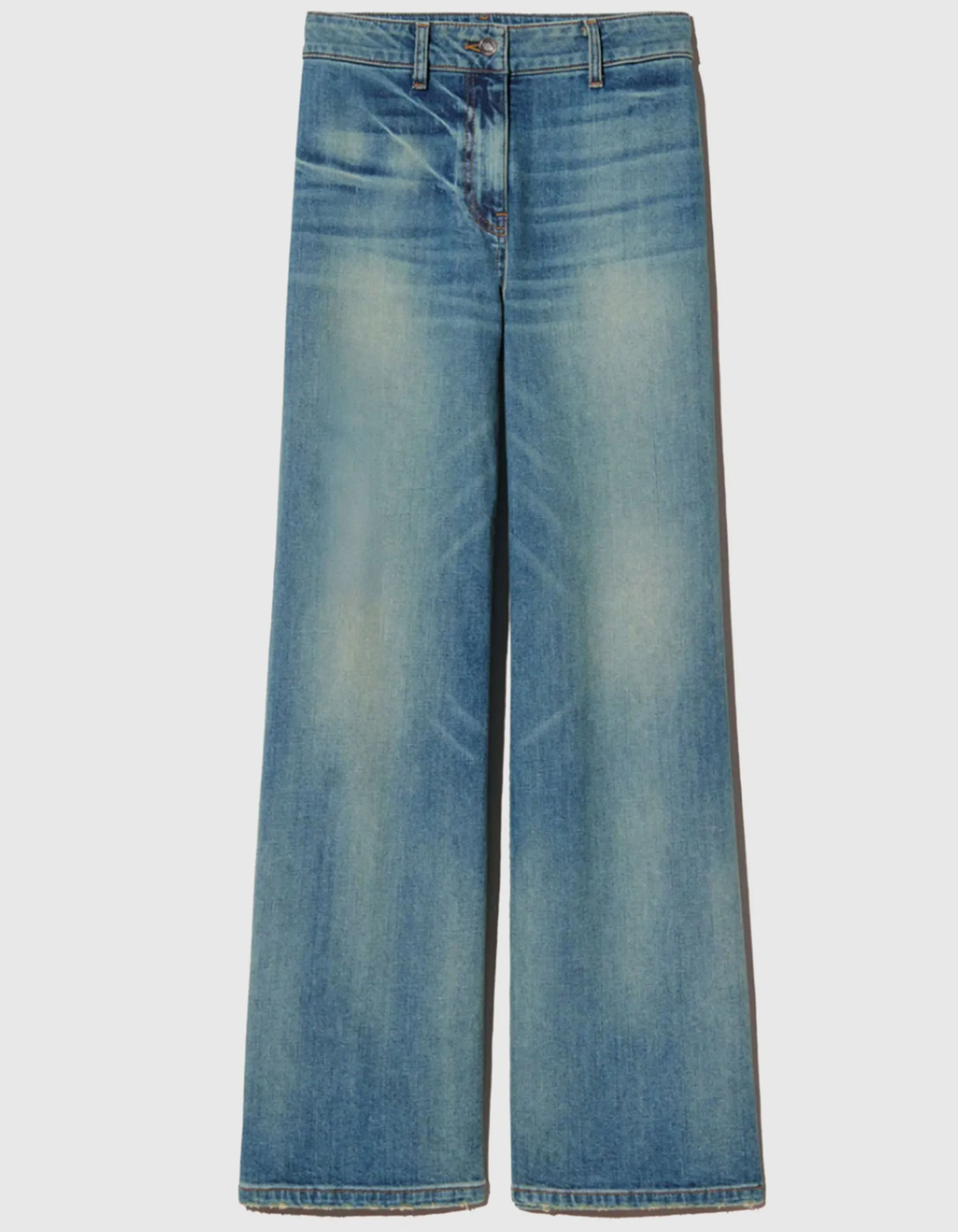 Washed-Out Wide-Leg Jeans Megan