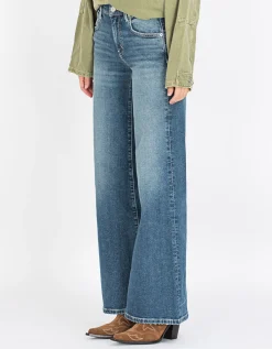 Washed-Out Wide-Leg Jeans Romi French