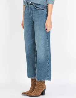 Washed-Out Wide-Leg Jeans Rick