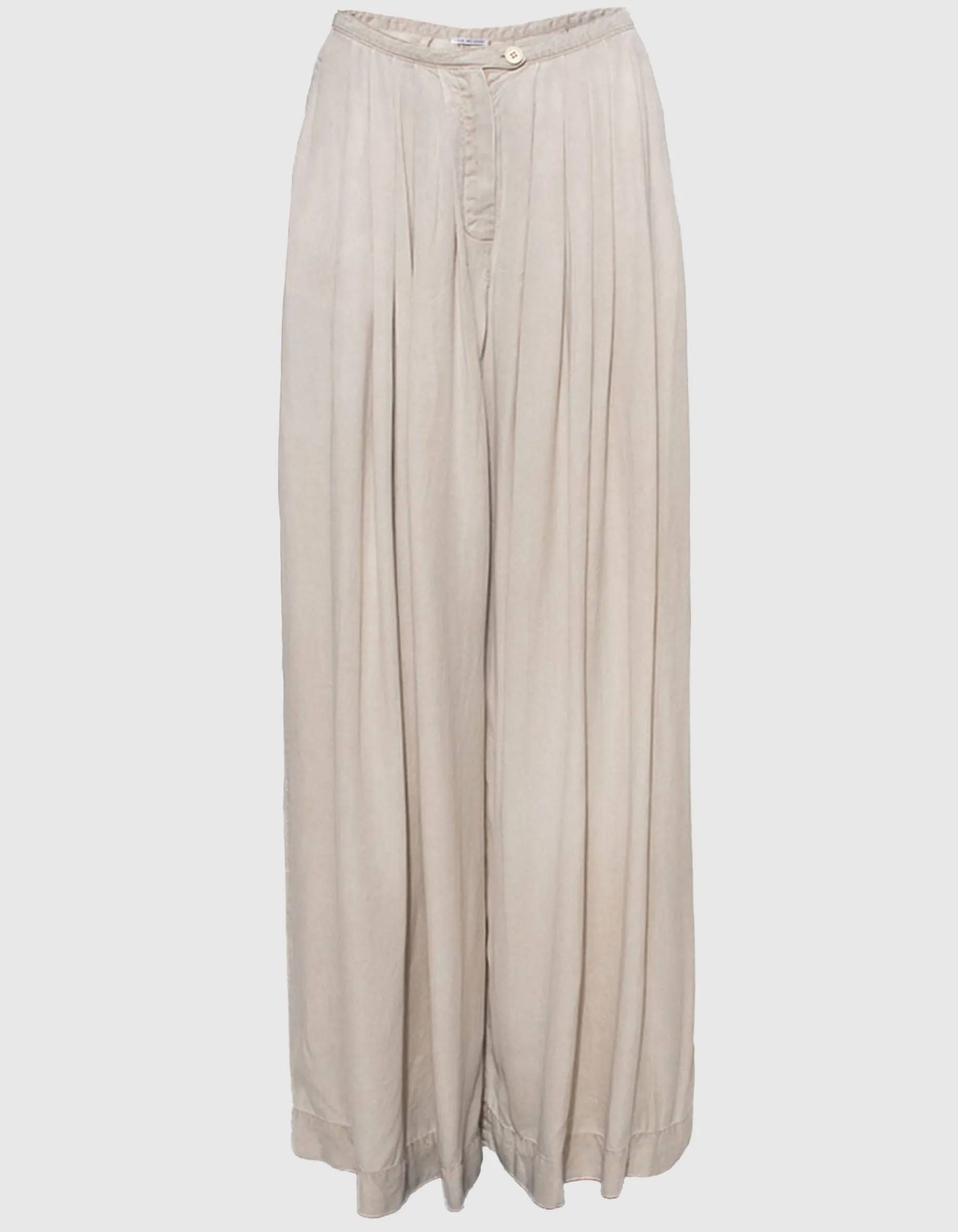 Wide-Leg Bundfaltenhose