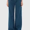 Wide-Leg Denim-Chino