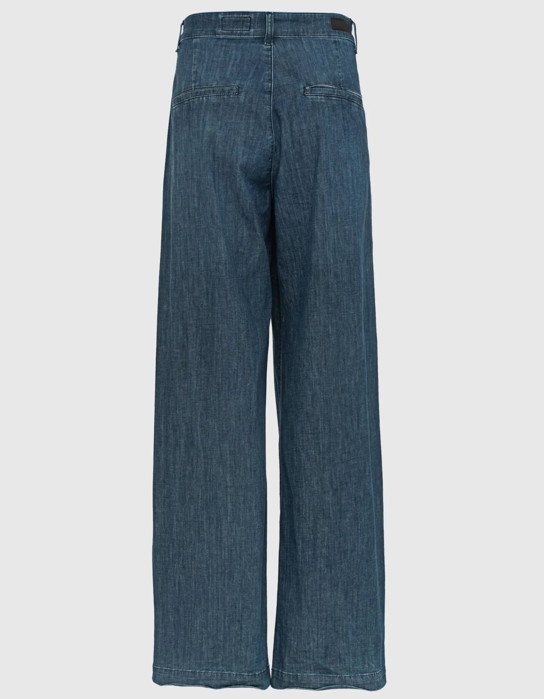 Wide-Leg Denim-Chino