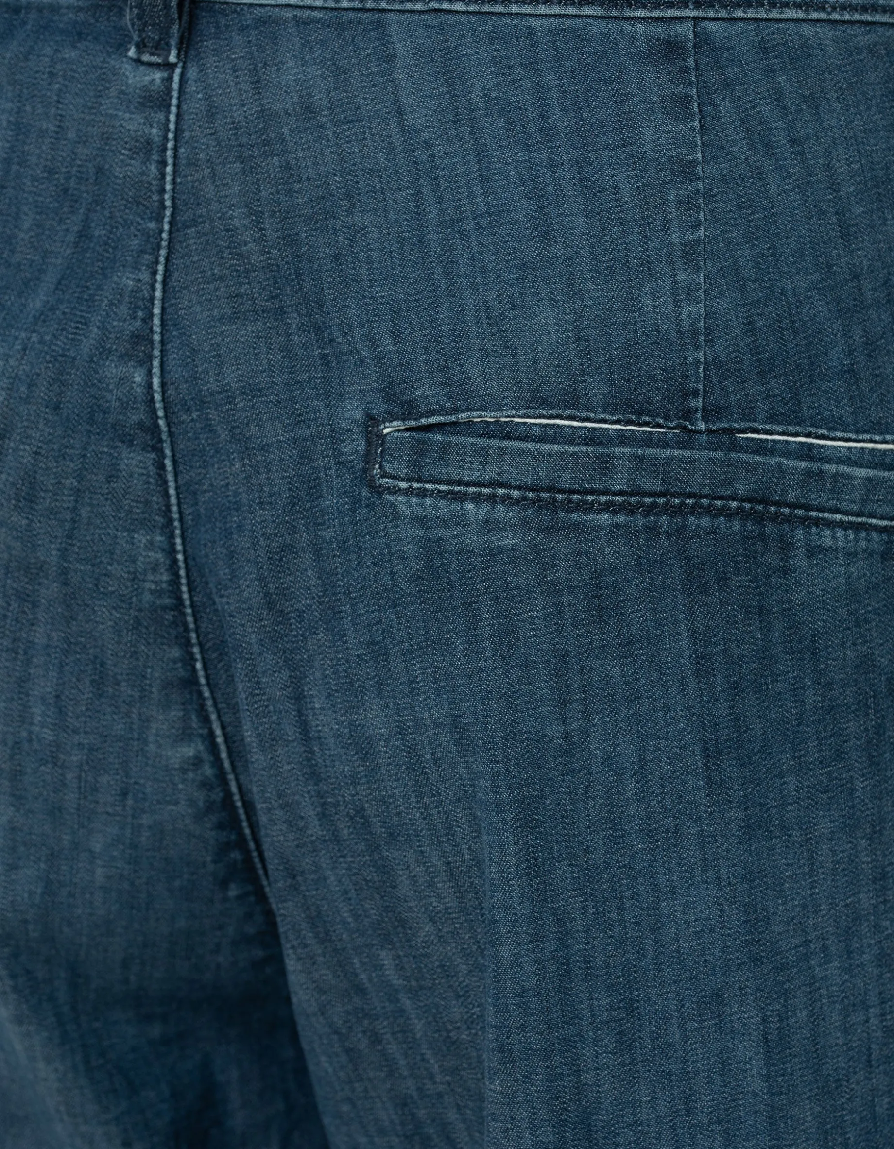 Wide-Leg Denim-Chino