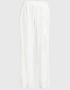 Wide-Leg Frottee Hose