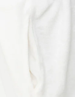 Wide-Leg Frottee Hose