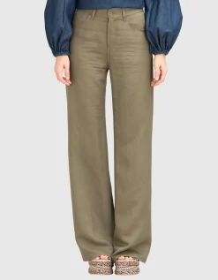 Wide-Leg Hose Amber