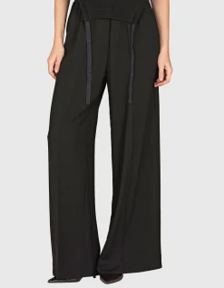 Wide-Leg Hose mit elastischem Bund
