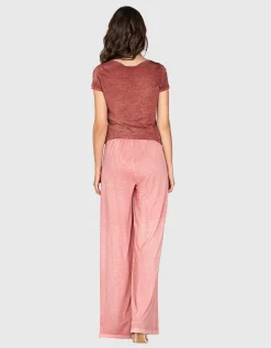 Wide-Leg Hose mit elastischem Bund