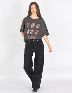 Wide-Leg Jeans Low Slung Baggy