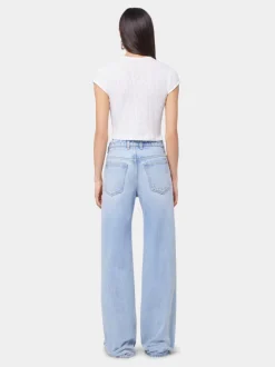 Wide-Leg Jeans mit Metall-Details