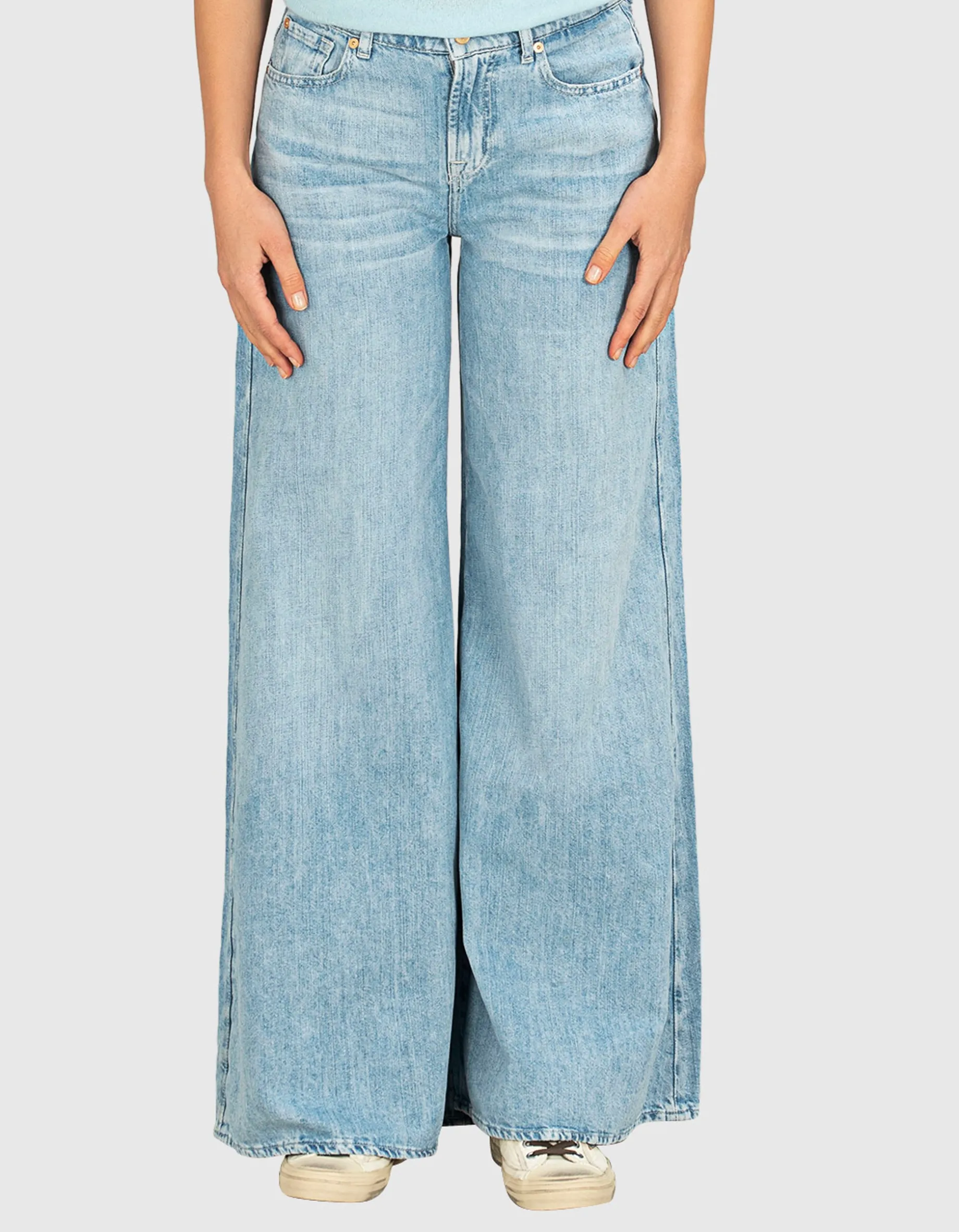 Wide-Leg Jeans Willow mit Leinen-Anteil