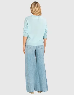 Wide-Leg Jeans Willow mit Leinen-Anteil