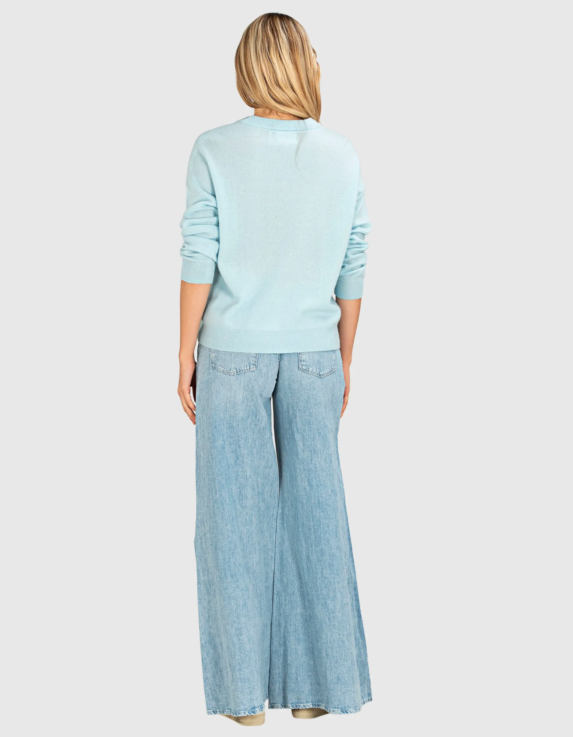 Wide-Leg Jeans Willow mit Leinen-Anteil