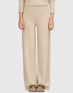 Wide-Leg Kaschmir Hose