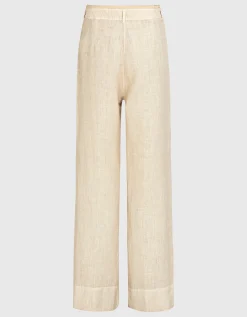 Wide-Leg Leinen-Hose