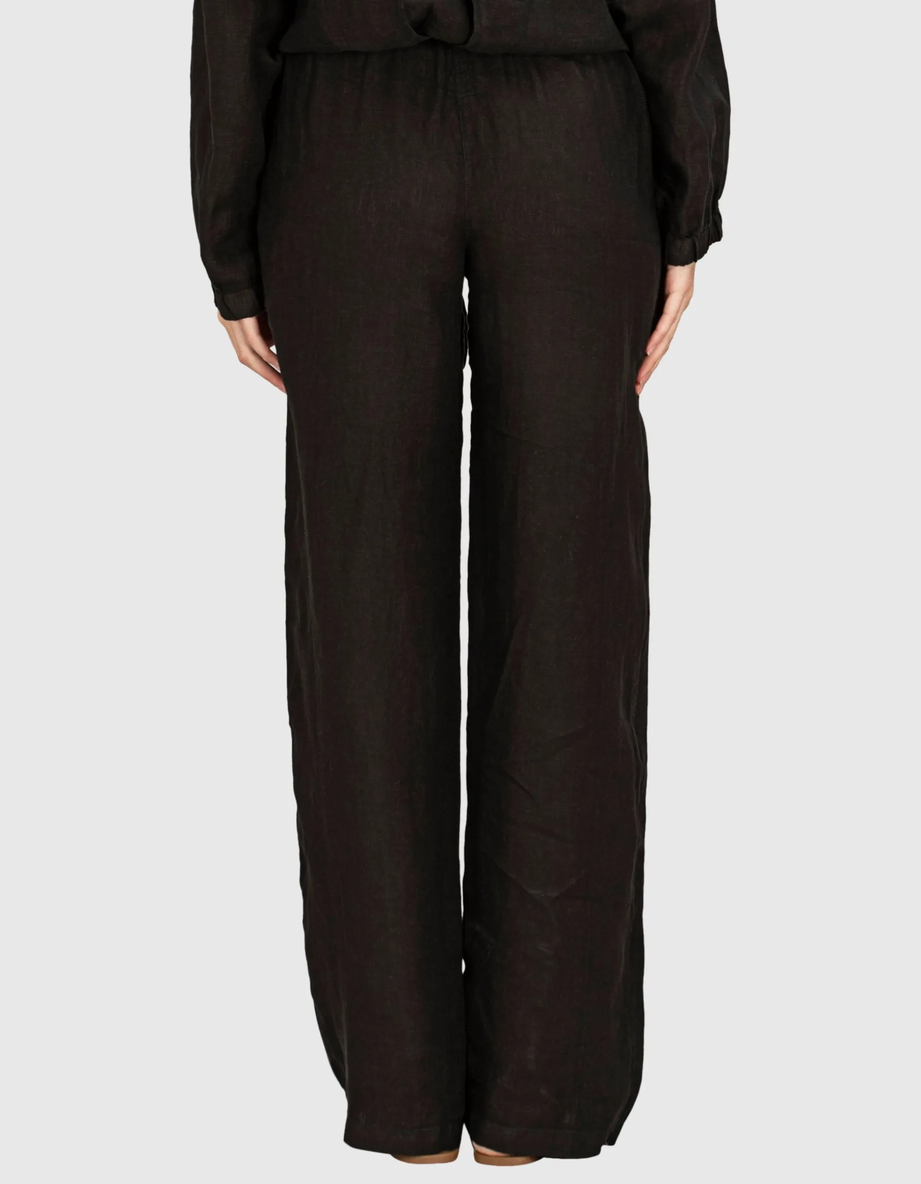 Wide-Leg Leinen-Hose