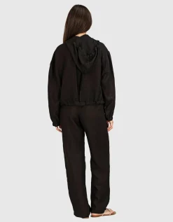Wide-Leg Leinen-Hose