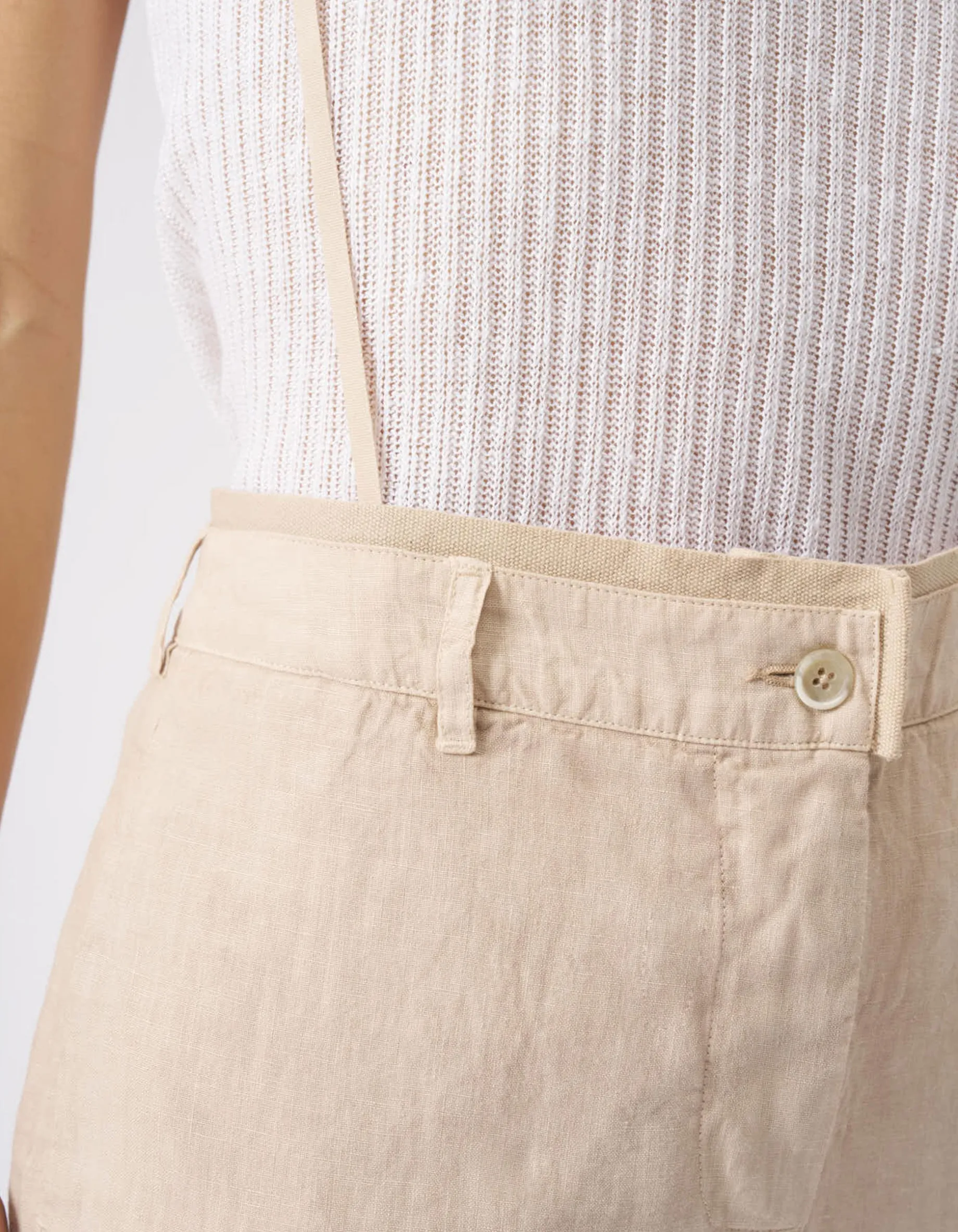 Wide-Leg Leinen-Hose