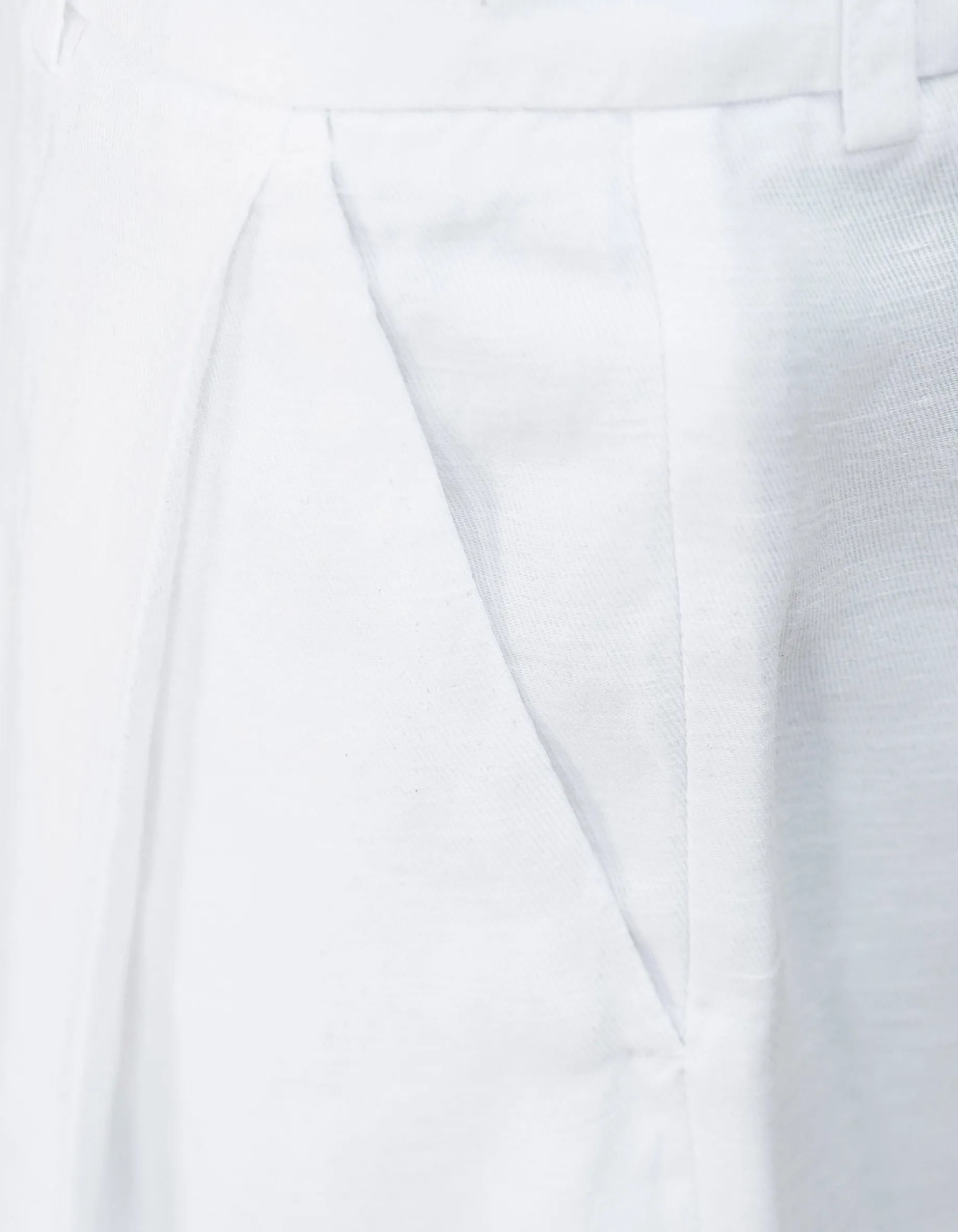 Wide-Leg Leinen-Mix Hose