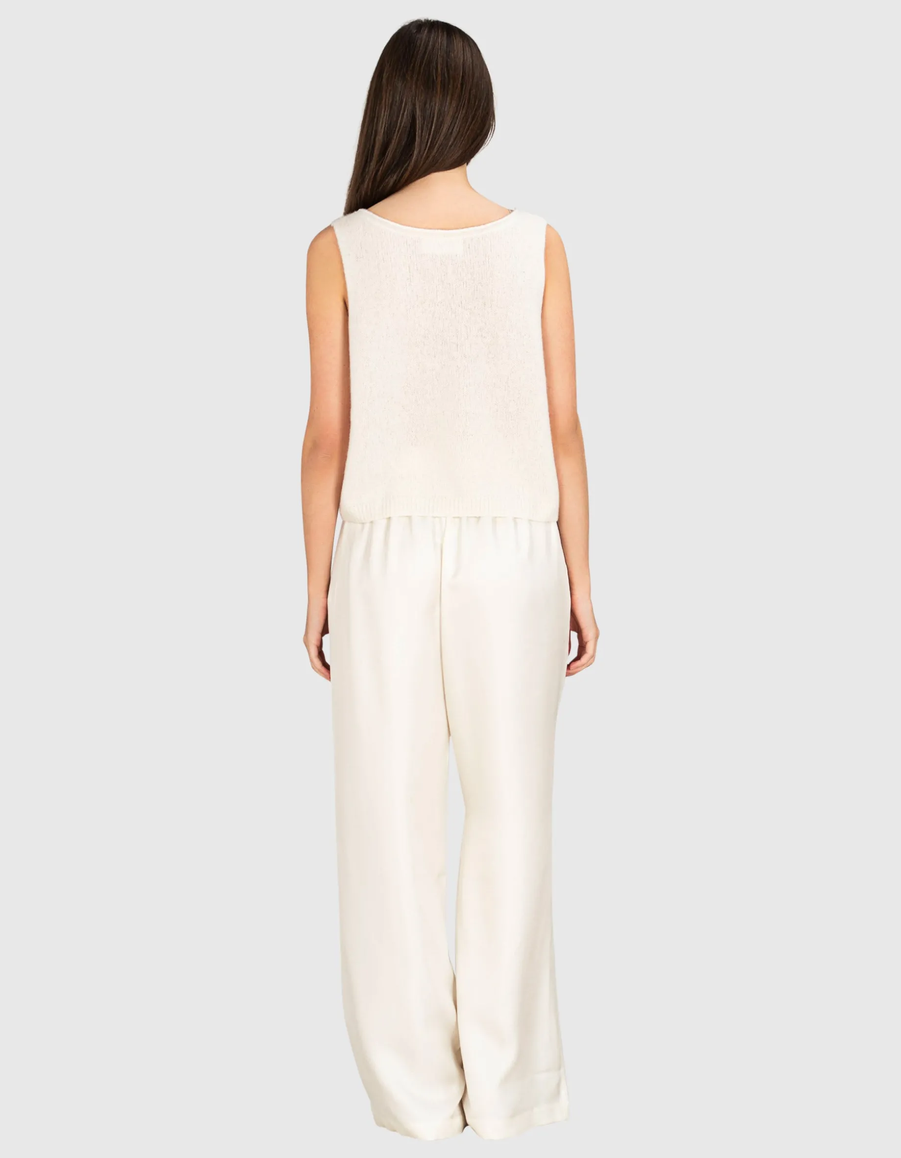 Wide-Leg Seiden-Hose